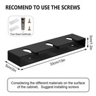 2pack Wine Glass Holder Under Cabinet Shelf plastic Wine Glass Rack Stemware    