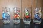 Alvin And The Chipmunks 1985 Vintage Drinking Glasses Complete Set Of 4 Euc