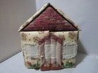 Vintage Gingerbread House Sewing Box Crafting Storage Box With 15 Drawers Filled