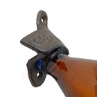 Rustic Open Here Beer Soda Bottle Opener Cast Iron Wall Mounted Antique Style