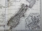 Western Australia Tasmania New Zealand Auckland 1875 Petermann Detailed Map