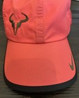 Vintage Rafa Nadal Nike Featherlight Dri-fit Tennis Cap Pink Black  One Size