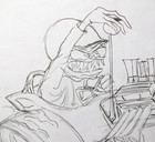 Original Ed Roth Rat Fink Monster Gang Drawing Art Von Franco Artist Signed