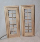 Dollhouse Miniature French Door W acrylic Panels 1 12 Scale
