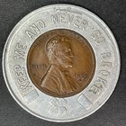 Industrial Credit Loans Cleveland Encased 1953 D Lincoln Wheat Cent Lucky Token