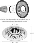 Lekeye Drain Hair Catcher bathtub Shower Drain Hair Trap strainer Stainless Stee