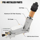 Aluminum Engine Oil Filter Housing Fit For 2017-2018 Dodge Jeep Chrysler Ram3 6l