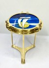 Art Paint D  cor Old Brass Metal Ship Round Porthole Hatch Coffee side Table