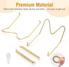 6-piece Stainless Steel Wall Plate Hangers  6 8 10 Inch Wire Plate Holders