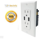 5 0a High Speed Usb Charger Outlet - 15a Tr Electrical Receptacle  ul   10 Pack 