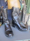 Vtg Usa Made Texas Brand Leather Cowboy Boots  Men   s Size 9 D  All American Made
