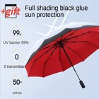 Strong Windproof Stick Compact Umbrella For Rain  One-click Automatic Open And C