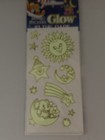 Vtg Glow-in-the-dark Stars Moon Sun Kids Glow Magic Stickers Sheet Twin Seven