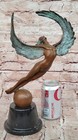 Signed Original Cesaro Icarus Genuine Bronze Sculpture Figurine Decor Art