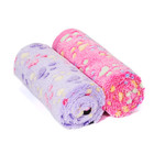 Luxmo 2pack Puppy Blanket Warm Soft Pet Dog Cat Blankets Sleep Mat Bed Cover Wit