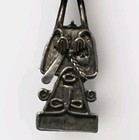 Vintage Sterling Mayan Warrior Pin Pendant -  925 Silver 8 1 Grams 2 X  75  