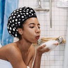 Geyoga 2 Pcs Shower Cap Terry Lined Shower Cap For Women Large Triple Layer B   