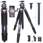 Compact Carbon Fiber Tripod Travel Camera Tripod With 44mm Low Profile Ball Head