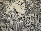 Vintage 80s Pushead Art Septic Death gbh Punk Rock Flyer 13th Precinct Portland