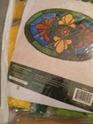 Craftways Stained Glass Blossom Latch Rug Kit New