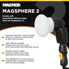 Magsphere 2 Flash Diffuser By Magmod  Photography Lighting 2  White 