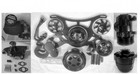 Bbc 454 Black Aluminum Complete Serpentine Drive Kit All Inclusive A c Ps Swp