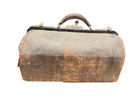 1920s Doctor Physician House Call Leather Medical Bag W Bottom Drawer   Contents
