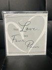 White Wooden Pet Memorial Ash Urn  Photo Frame Cat   Dog Memory Box  ships Free 