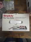 Simplicity Bias Tape Maker 881925 Electric Sewing Craft Tool Bnib