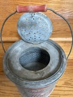 Frabill   s Full Flote Minnow Bucket Galvanized Vintage 2 Pail Fish Bucket