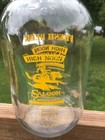 Half Gallon Clear Glass Jug High Noon Saloon   Brewery Leavenworth Kansas Empty 