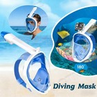 Adult Full Face Snorkeling Mask Anti-fog And Leak-proof Snorkeling Gear Swimming