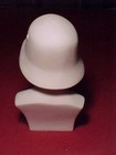 Wwii Era German  Soldier Porcelain Or China Bust   Crown N Marked   Estate Item