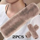 2pcs Car Seat Belt Cover Soft Shoulder Pad Khaki