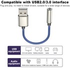 New Usb Type A To 3 5mm Aux Female Audio Headphone Jack Cable Adapter Lot
