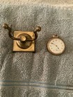 South Bend 201 21 Jewels Gold Filled Mechanical Pocket Watch Open Face W  Stand