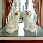 Vintage Staffordshire Cavalier King Charles Dog Figurines Pair