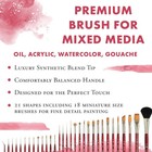 Princeton Velvetouch  Series 3950  Paint Brush For Acrylic  Size 5  Scarlet 