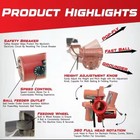 Baseball Pitching Machine Fastball Curveball Training Automatic Feeder Upto80mph