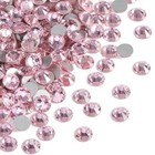 Flat Back Crystal Rhinestones Round Gems  Light Pink  4 6-4 8mm  Ss20 1440pcs