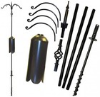 Erva Squirrel Proof Super Tall Quad Bird Feeder Decorative Pole System With