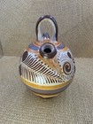 Tonala Mexico Pottery Cantaro Jug Pajaro El Rosario Jalisco Hand Paint Folk Art