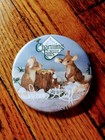 1995 Charming Tails Collector Large Pin Button Signed Dean Griff 3  Pinback