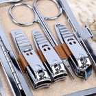 10 Pcs Manicure   Pedicure Set Nail Clippers Set Kit Cuticle Grooming Case Steel