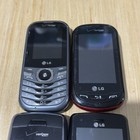 Lot Of 4 Vintage Lg Flip Phones    untested    No Chargers Verizon Sprint read Info 