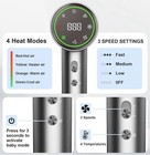 Professional High Speed Ionic Blow Hair Dryer 5 Temps 3 Speeds Magnetic Diffuser