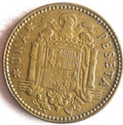 1947  53  Spain Peseta - Excellent Coin - Free Ship - Bin  103