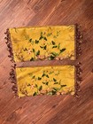 Pair Custom Scalamandre Velvet Pillow Covers Edwin   s Covey Silk Trim 16   x 8 5   