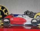 Large 38  So-cal Speed Shop Steel Metal Sign Vtg Belly Drop Tank Bonneville Scta