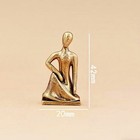 3pcs Brass Yoga Figurine Statue Sculpture Home Decor Ornament Pet Lover Gift